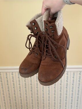 Target Faux Fur Trimmed Boots